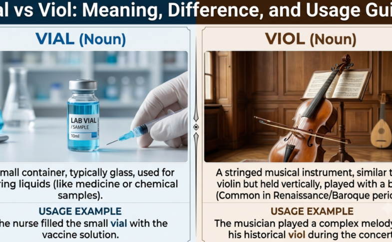 Vial vs Viol: Meaning, Difference, and Usage Guide