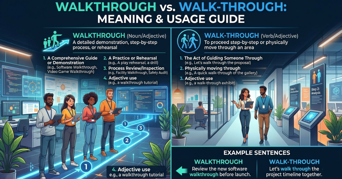 Walkthrough or Walk-Through: Meaning & Usage Guide