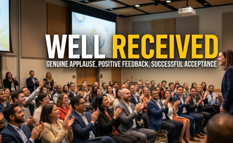 Well Received Meaning: Definition, Examples, and Usage generate an image