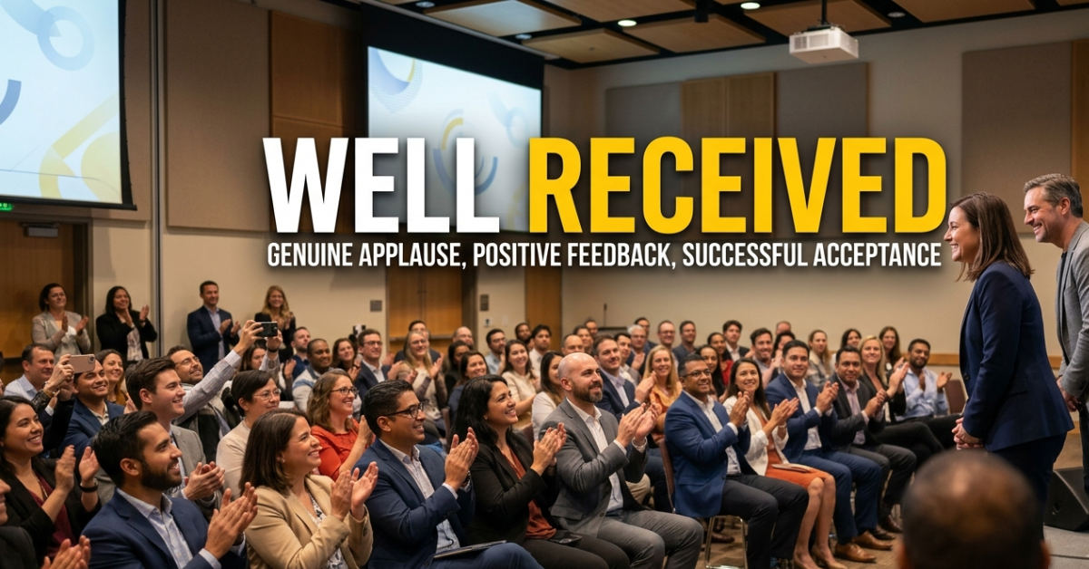 Well Received Meaning: Definition, Examples, and Usage generate an image