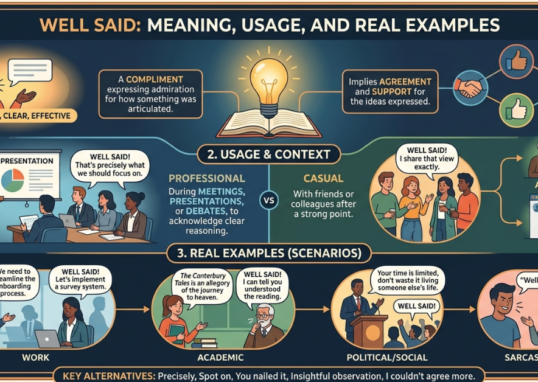 Well Said Meaning: Definition, Usage, and Real-Life Examples