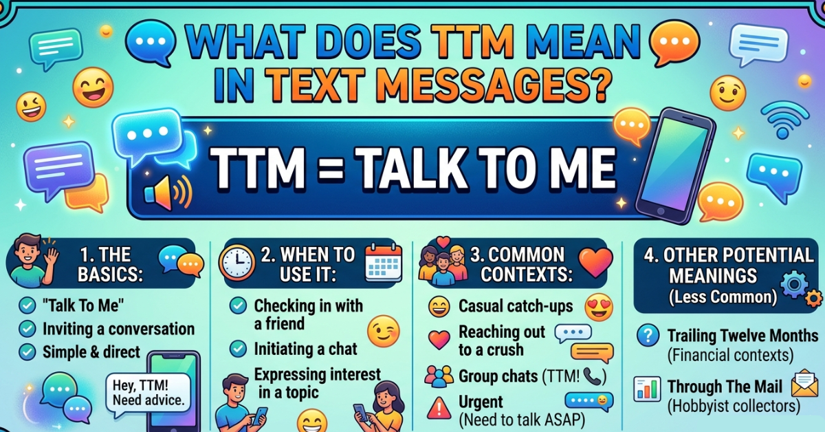 What Does TTM Mean in Text Messages? Full Guide