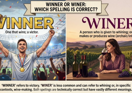 Winner or Winer: Which Spelling Is Correct?