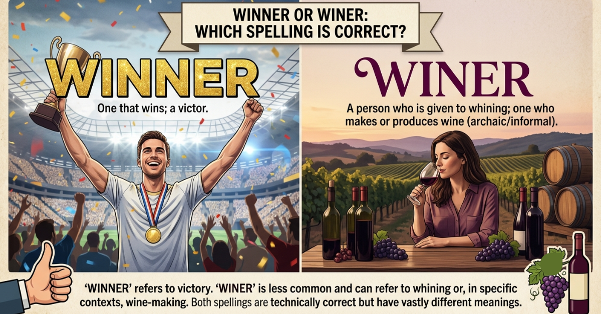 Winner or Winer: Which Spelling Is Correct?