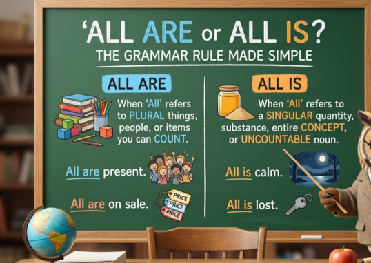 All Are or All Is? The Grammar Rule Made Simple