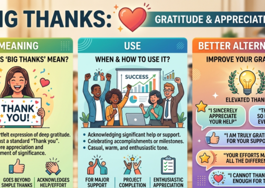 Big Thanks: Meaning, Use, and Better Alternatives