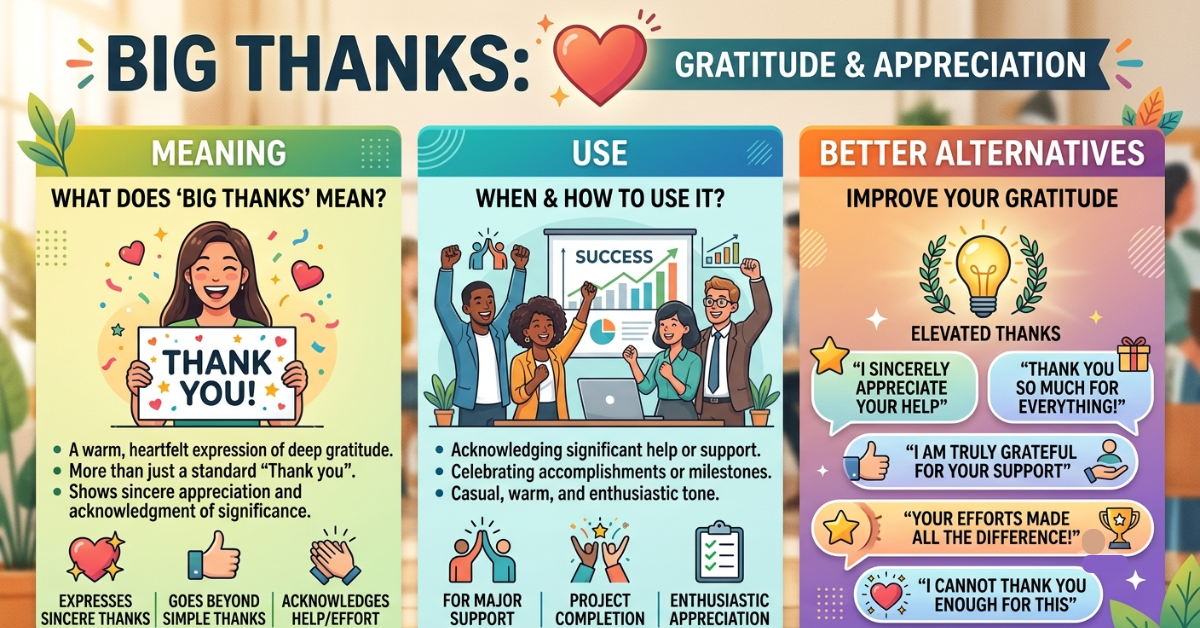Big Thanks: Meaning, Use, and Better Alternatives