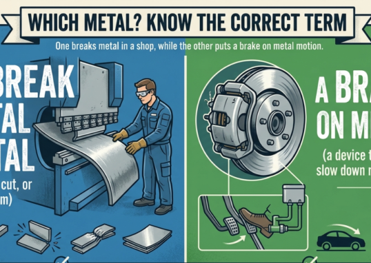 Break Metal or Brake Metal? Know the Correct Term