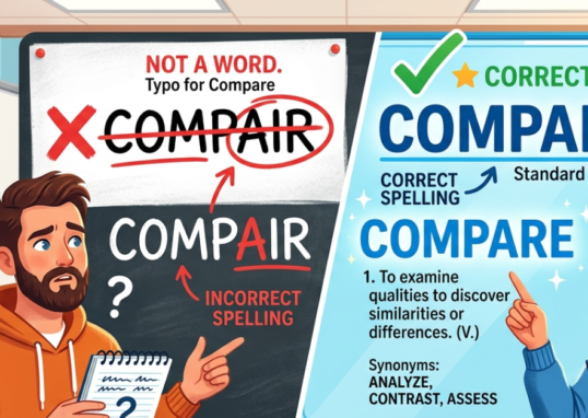 Compair or Compare: Which Spelling Is Correct?