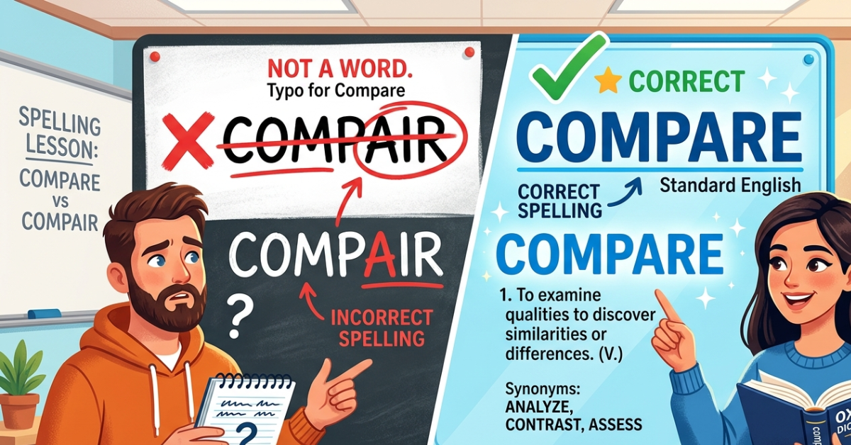 Compair or Compare: Which Spelling Is Correct?