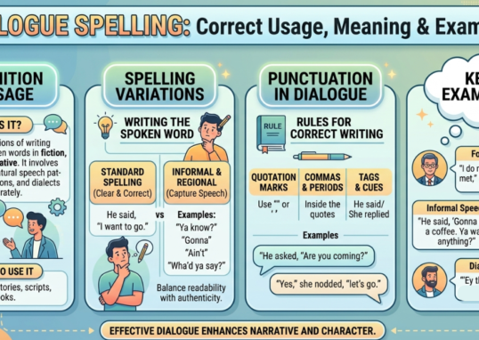 Dialogue Spelling: Correct Usage, Meaning & Examples