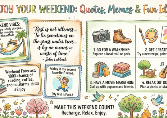 Enjoy Your Weekend: Quotes, Memes & Fun Ideas
