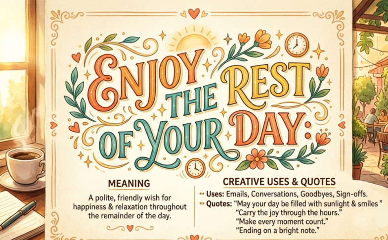 Enjoy the Rest of Your Day: Meaning, Quotes & Creative Uses