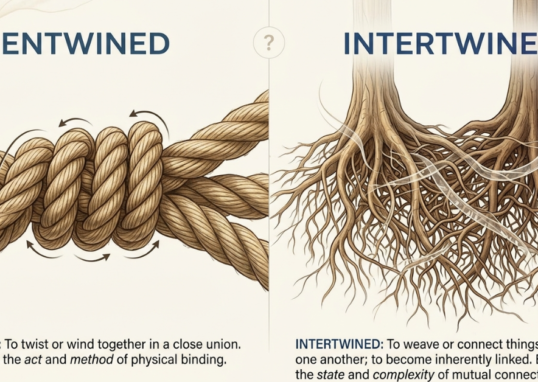 Entwined vs Intertwined: What's the Real Difference?