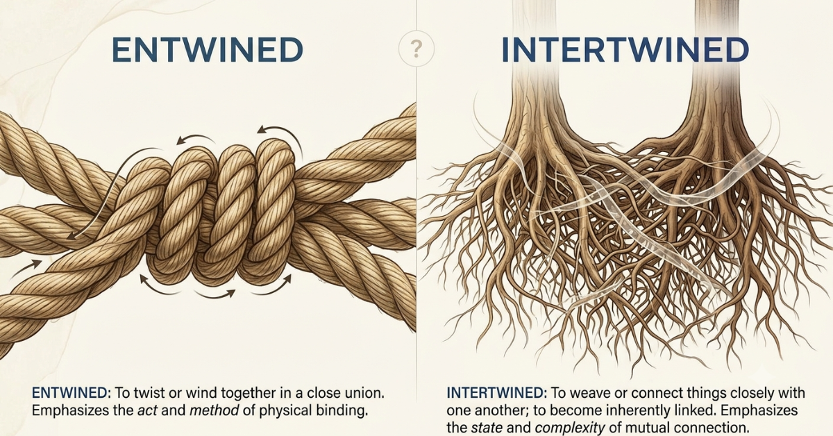 Entwined vs Intertwined: What's the Real Difference?