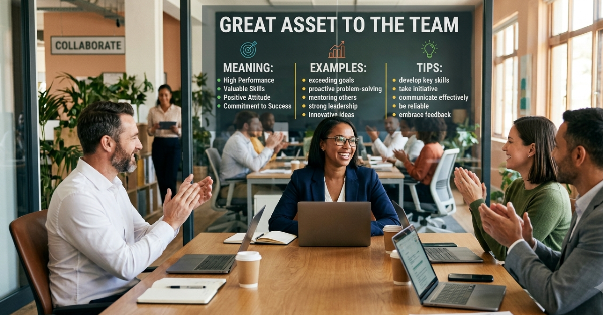 Great Asset to the Team: Meaning, Examples & Tips