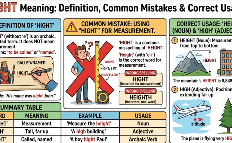 Hight Meaning: Definition, Common Mistakes & Correct Usage