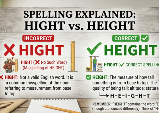 Hight vs Height: Which Spelling Is Correct?