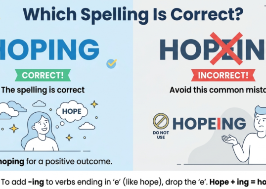 Hopeing or Hoping: Which Spelling Is Correct?
