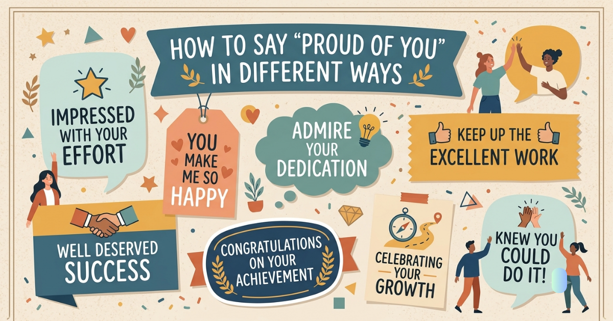 How to Say Proud of You in Different Ways