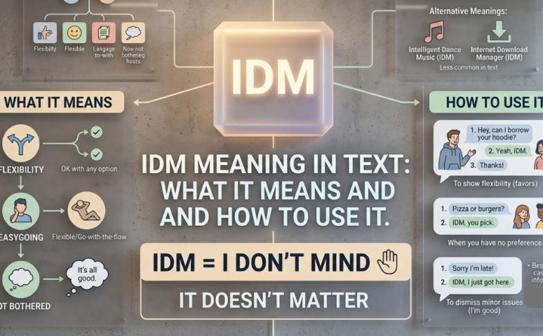 IDM Meaning in Text: What It Means and How to Use It