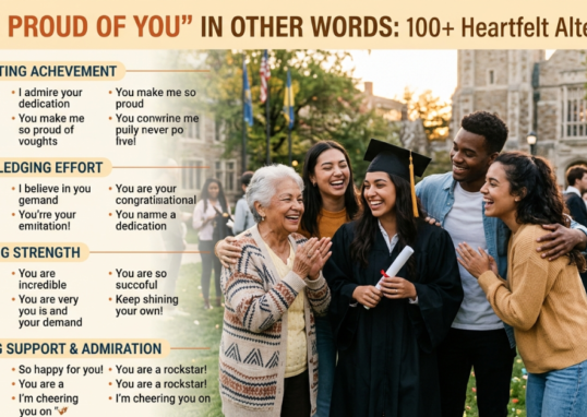 I'm So Proud of You in Other Words: 100+ Heartfelt Alternatives