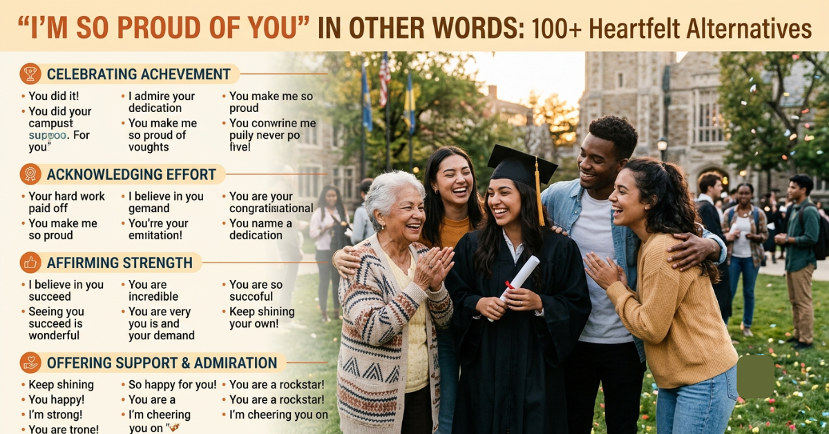 I'm So Proud of You in Other Words: 100+ Heartfelt Alternatives
