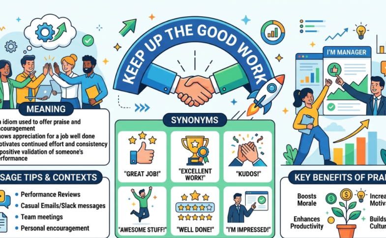 Keep Up the Good Work Meaning & Synonyms Guide