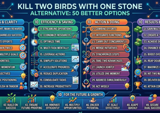Kill Two Birds With One Stone Alternative: 50 Better Options
