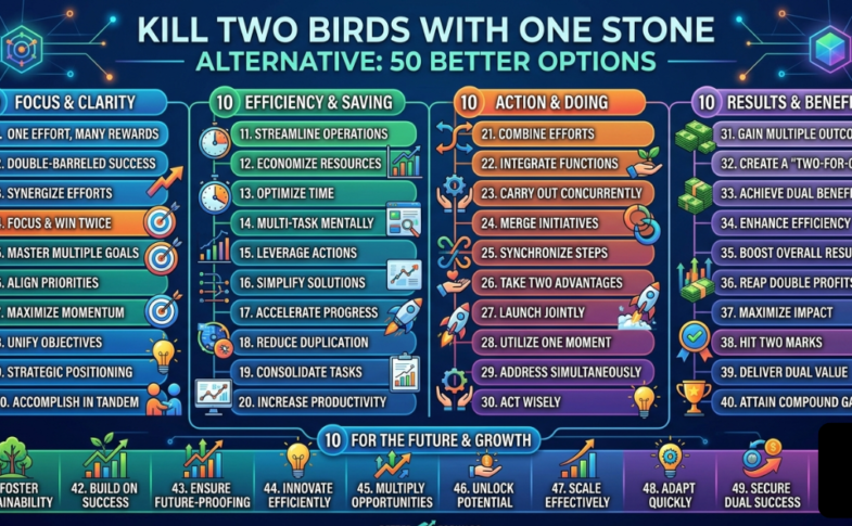 Kill Two Birds With One Stone Alternative: 50 Better Options