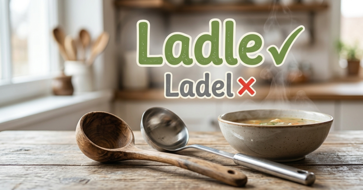 Ladel or Ladle: Which Spelling Is Correct?