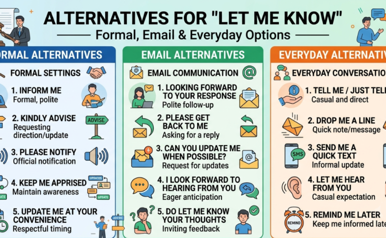Let Me Know Synonym: Formal, Email & Everyday Alternatives