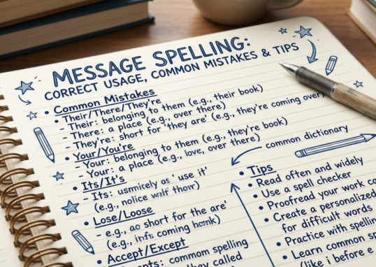 Message Spelling: Correct Usage, Common Mistakes & Tips
