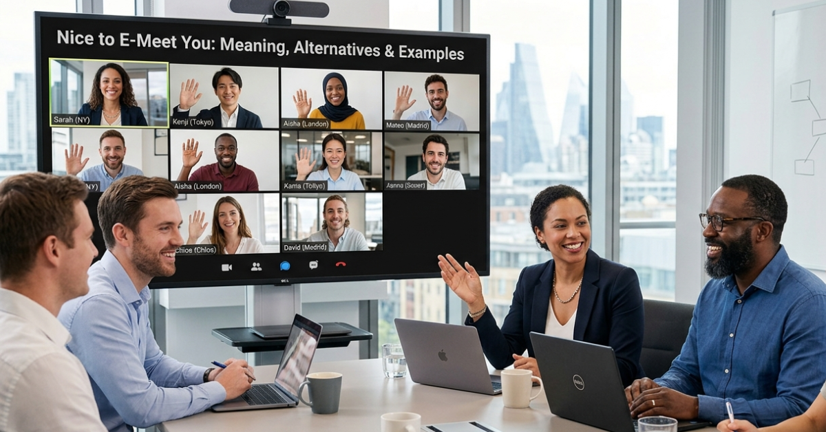 Nice to E-Meet You: Meaning, Alternatives & Examples