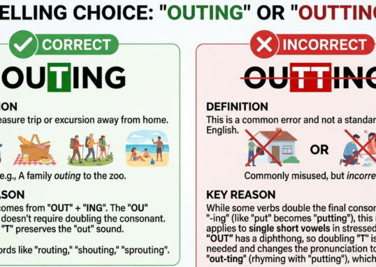 Outting or Outing: Which Spelling Is Correct?