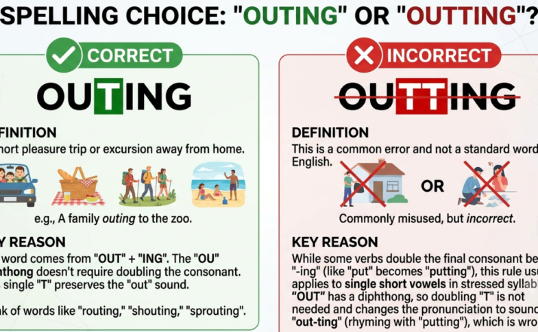 Outting or Outing: Which Spelling Is Correct?