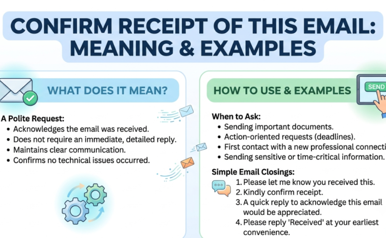 Please Confirm Receipt of This Email: Meaning & Examples