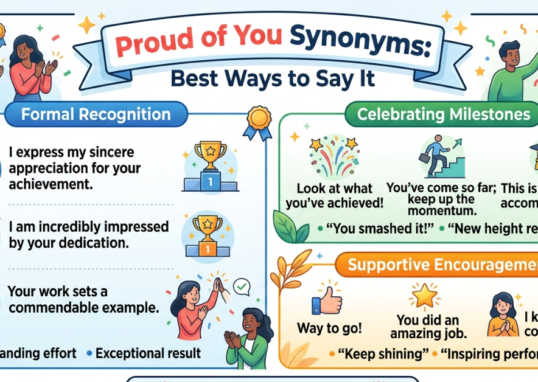Proud of You Synonyms: Best Ways to Say It
