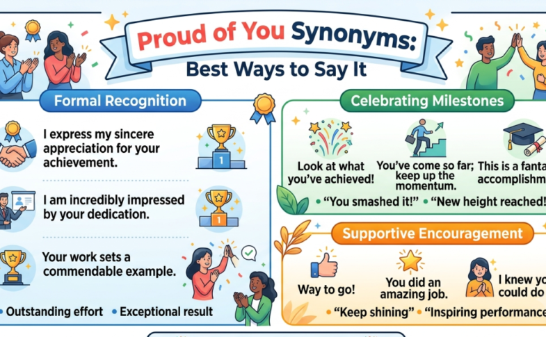 Proud of You Synonyms: Best Ways to Say It