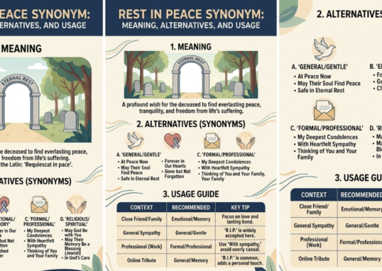 Rest in Peace Synonym: Meaning, Alternatives, and Usage