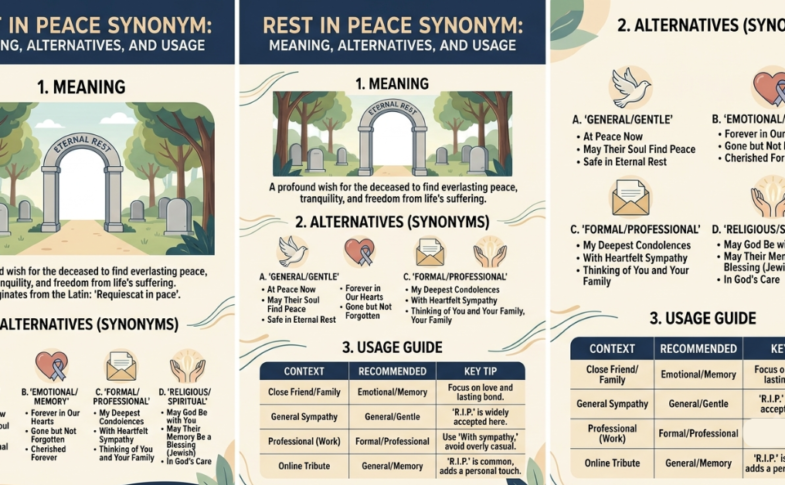 Rest in Peace Synonym: Meaning, Alternatives, and Usage