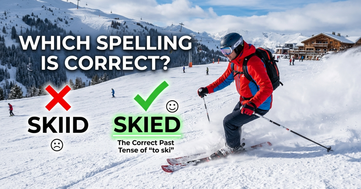 Skiid or Skied: Which Spelling Is Correct?