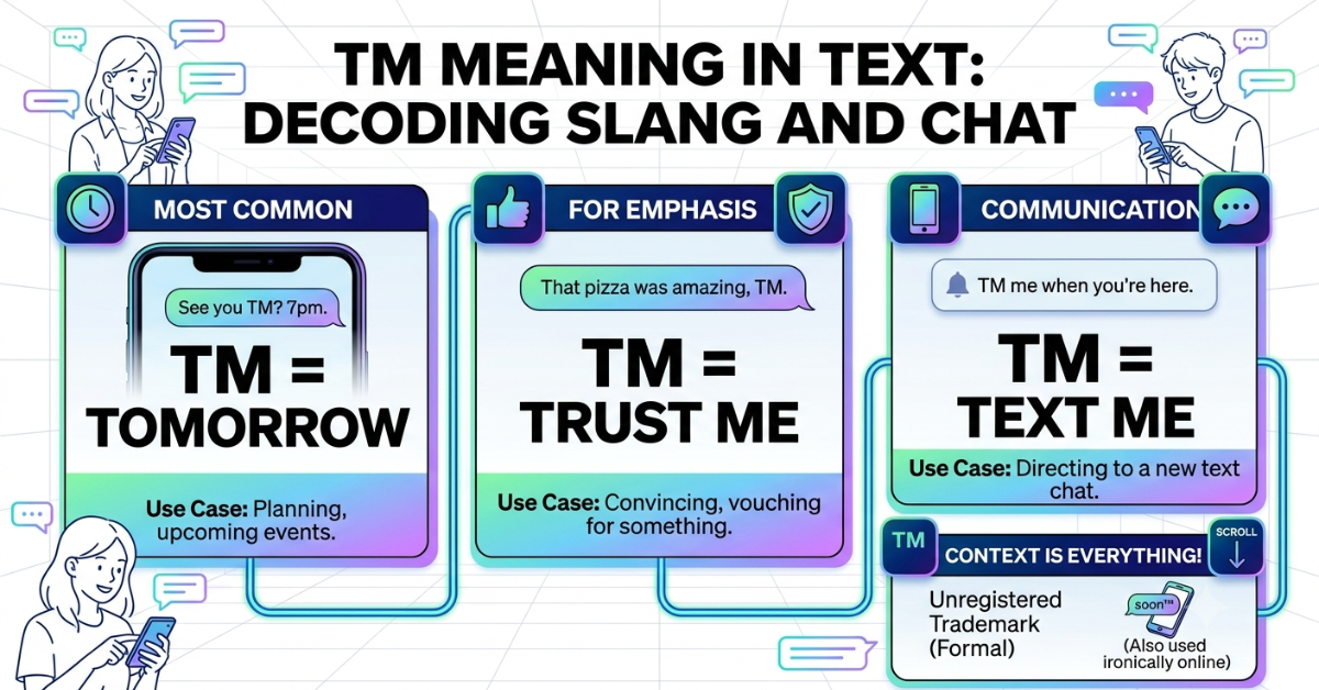 TM Meaning in Text: What It Means in Slang and Chat