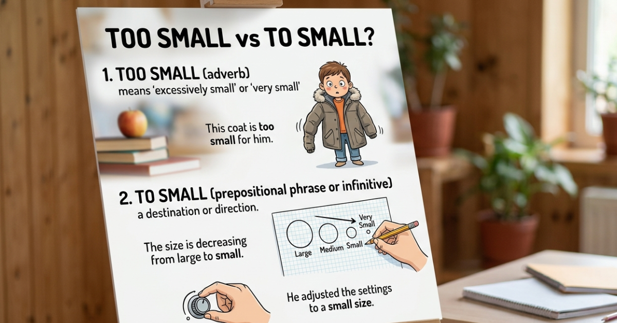 Too Small or To Small? The Correct Usage Explained
