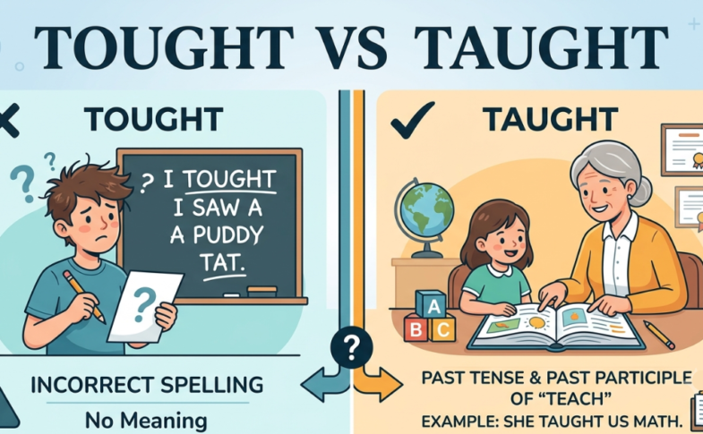 Tought vs Taught: Meaning, Difference, and Correct Usage
