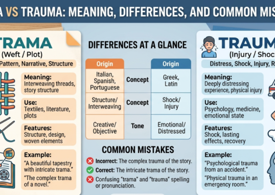 Trama vs Trauma: Meaning, Differences, and Common Mistakes