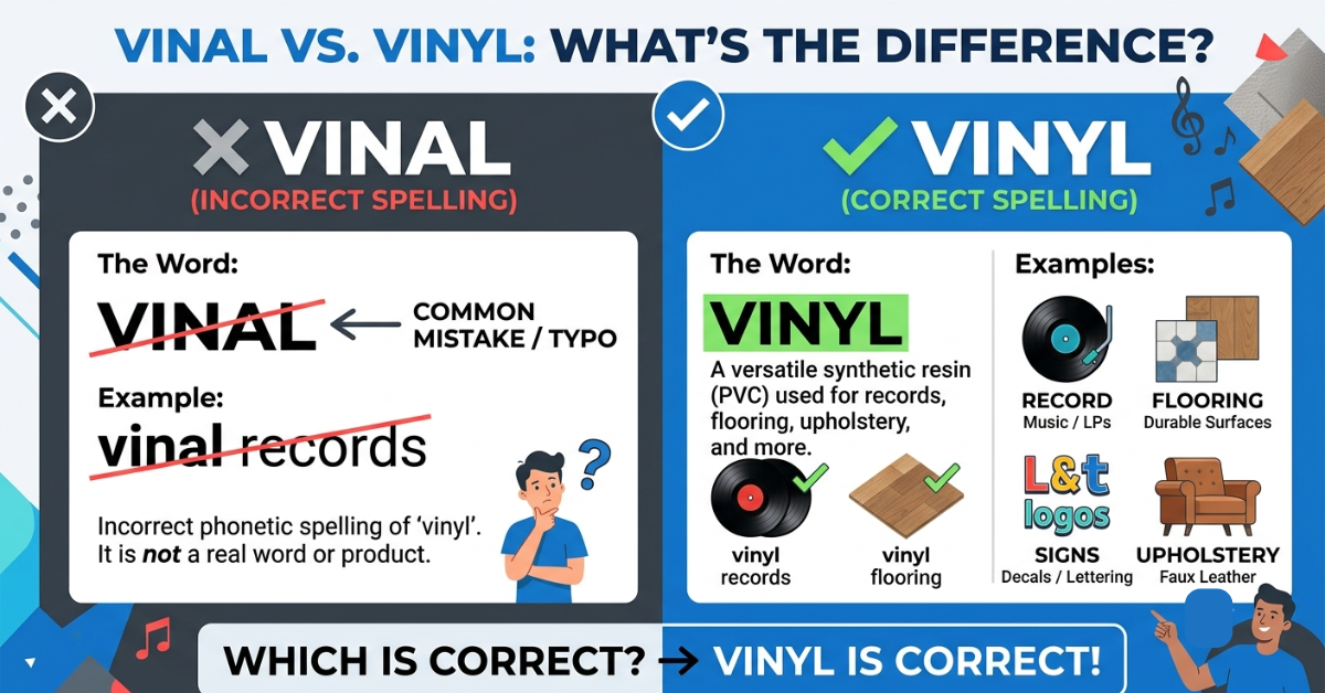Vinal vs Vinyl: What's the Difference and Which Is Correct?