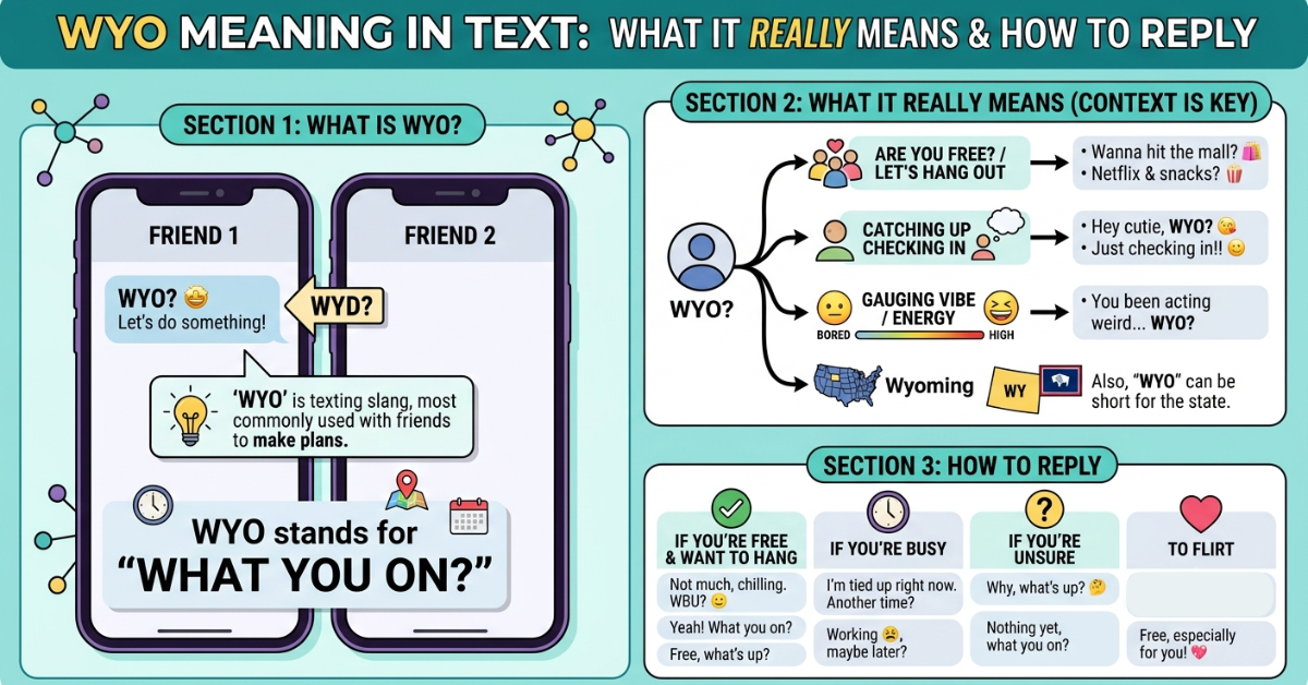 WYO Meaning in Text: What It Really Means & How to Reply