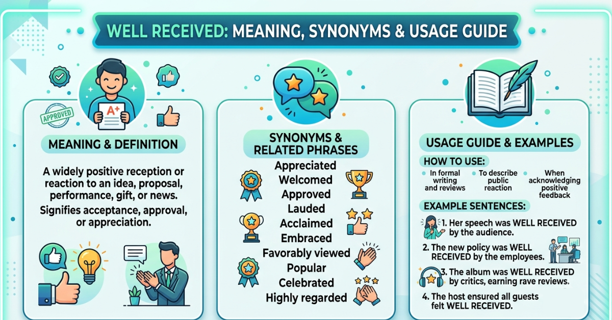 Well Received Meaning, Synonyms & Usage Guide