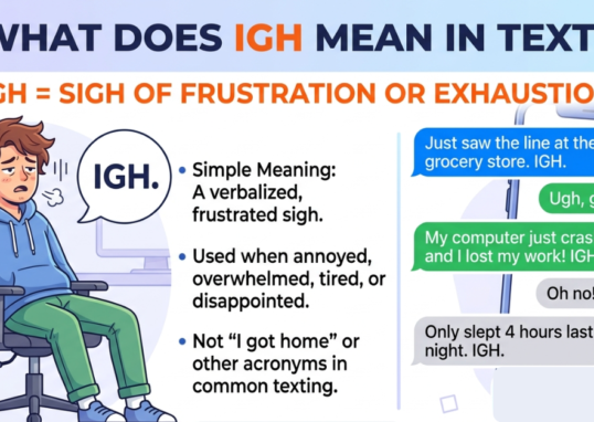 What Does Igh Mean in Text? Simple Slang Guide